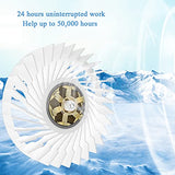 ▶ Casco de Seguridad Recargable Con Ventilador Oculto Velocidad Del Viento de 4 Velocidades Cascos de Construcción de Motor Sin Escobillas de 6 Polos Y 3,5 W Banco De Energía Independiente de Tipo Br