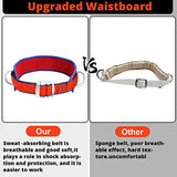 ▶ Cinturón de seguridad con cordón ajustable y almohadilla de cintura actualizada, arnés para cinturón de escalada de árboles, cordón de seguridad para protección contra caídas, cordón de escalada de cometa para detención de caídas, arnés de segur