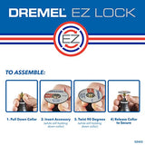 ▶ DREMEL -  Max Life EZ545HP Rueda de diamante de alto rendimiento de 1-12 pulgadas, color azul