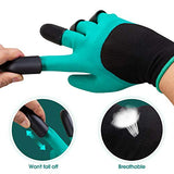 ▶ Guantes Jardinería para excavar y plantar (2 pares con garras, morado)