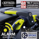 Artago 870 Bastón para Automovil Volante con Alarma Inteligente 120dB, Bastón para Carro Inmovilizador de Auto 2 en 1 Bastón de Seguridad Seguro Auto, Bastón de Seguridad Auto Bastón Antirrobo