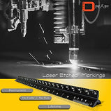 ▶ Juego de regla de escala arquitectónica de 12 pulgadas (imperial) | Herramienta de dibujo triangular de aluminio grabado con láser para Blueprints | Regla de metal estándar incluida