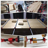 ▶ Juego de 4 abrazaderas para tubos de madera de 1,27 cm