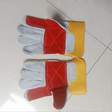 ▶ Guantes Soldador , Guantes Gruesos prácticos, Guantes Resistentes al Desgaste Resistentes al Corte, Soldador Guantes de Trabajo de construcción