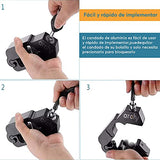 ▶  Candado para Motocicleta Universal Moto para Manillar Freno Ciclomotores Máxima Seguridad Anti robo con 2 llaves Acero Inoxidable (CPM5879) Rojo