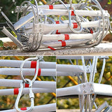 ▶ Escalera de Cuerda de Escape, Escalera de Fuego de Aleación de Aluminio, Equipo de Escape Fuego Cuerda de Alambre Escaleras de Emergencia contra Incendios(Size:8M/26.3FT)