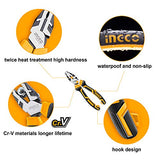 ▶ Juego de alicates combinados de 8 pulgadas y alicates de corte diagonal de 7 pulgadas y alicates de punta larga de 6 pulgadas
