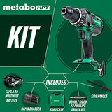 ▶ METABO Kit de taladro inalámbrico de martillo MultiVolt de 36 V con baterías y cargador | DV36DAG