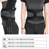 ▶ Cinturón de protección Lumbar con Correas de Compresión Ajustables para Alivio del Dolor en Parte Baja de Espalda, Dar Forma al Cuerpo de Posparto XL(94-108cm)