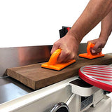 Herramientas Carpintería  Fulton Safety - Juego de 5 piezas de bloque de empuje y palo de empuje para carpintería de seguridad, color naranja, ideal para carpintería y uso en sierras de mesa, mesas de router, juntas y sierras de cinta