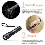 E T EASYTAO Linterna Led Recargable, Lámpara Militar XML-T6 Herramienta para Visión Nocturna Lámpara Linterna Portátil 1600 Lúmenes, Lámparas Tácticas con 5 Modos de Luz