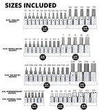 ▶ NEIKO Premium Master Combination Bit Socket Wrench Set | 62 Piece | SAE and MM | 1/4" and 3/8” Drive | Ratchet and Extensions | Torx | Hex | E-Torx | Screwdriver | S2 Steel Bits | Cr-V Sockets