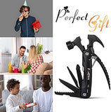 ▶ Martillo Multiherramienta 12 en 1, Martillo Multiusos de acero inoxidable, Martillo Herramienta de supervivencia para hombre, regalo de cumpleaños de Navidad para hombre, bricolaje, padre/padre, marido, novio, él, mujer