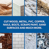 ▶ DREMEL -  Multi-Max MM20V-01 Kit multiherramienta oscilante inalámbrico con (1) batería, gris