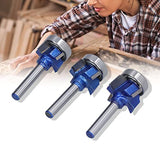 ▶ Broca fresadora r Edge Router-3Pcs bit 1/4in Shank 4 Tooth Round Routers bits para carpintería