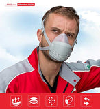 KISCHERS Cubrebocas de Silicona Reutilizable - Caretas Protectoras, Protección Respirador, Pulido a Máquina, Soldadura y Otras Protecciones de Trabajo