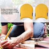 Cheresouse Rodilleras - 1 par de Rodilleras de EVA Rodilleras Ajustables Equipo de protección para Rodilleras para Hombres, Mujeres, construcción, jardinería, Suelos (Amarillo)