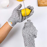 ▶ Guantes de Trabajo Anticorte  Guantes de cocina de seguridad de nivel 5 para corte de carne, tallado de madera, despiece, tallado GL02 S