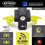 Artago 870 Bastón para Automovil Volante con Alarma Inteligente 120dB, Bastón para Carro Inmovilizador de Auto 2 en 1 Bastón de Seguridad Seguro Auto, Bastón de Seguridad Auto Bastón Antirrobo