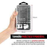 Redlemon Juego de Herramientas de Precisión (117 piezas) con Puntas Magnéticas y Extensión Flexible. Para Reparación de Celulares, PC, etc. Desarmador Philips, Torx, Pentalobe, Triwing, Allen y más