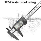 Electrónica Digital Calibrador de Pantalla 6’’ LCD Metric Conversion Entre 6 Inches y 150mm,Calibrador Impermeable Digital Abrazaderas