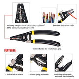 💢 Hilitchi MC3 MC4 - Crimpadora solar para cable PV de panel solar de 2,5/4,0/6,0 mm2, pelacables y cortador, 10 conectores de cable de panel solar MC4 macho y hembra, 1 par de conectores MC4 solares