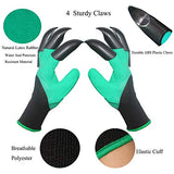 ▶ Guantes Jardinería  con garras, 2 pares (dos manos con garras) para cavar, plantar, deshierbar, sembrar, impermeable, el mejor regalo de jardinería para hombres y mujeres, color verde