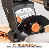 Evolution Power Tools R255SMSDB Sierra de inglete compuesta multimaterial de 10 pulgadas