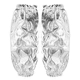▶Mangas ignífugos  calor, brazo de papel de aluminio, protector de mangas, guante térmico, guante resistente al calor, guante ignífugo para exteriores para el hogar