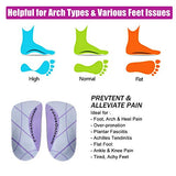 ▶ Plantillas de trabajo  de fascitis plantar de longitud 3/4, soporte de arco alto, plantillas ortopédicas,