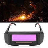 Gafas de soldador, gafas de soldadura de oscurecimiento automático con energía solar de color verdadero con sombra ajustable, células solares, para plasma TIG MIG MMA