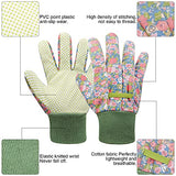 ▶ Guantes de jardinería para niños de 6 a 9 años, 3 pares de guantes de jardín antideslizantes para niños y niñas