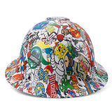 ▶ Casco de seguridad aprobado por OSHA de ala completa, casco de seguridad, caos de personajes, dibujos animados y anime, diseño personalizado, Cascos de Construcción, suspensión de trinquete ajustable de 6 puntos