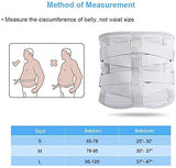 ▶ Cinturón de protección Lumbar para hombres y mujeres (gris-l Talla)
