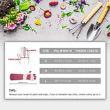 ▶ Guantes Jardinería  para mujeres y hombres, guantes de poda de rosa, piel de cerdo, resistencia a pinchazos, manga larga, guantes de jardín a prueba de espinas, guantes de trabajo de jardín con protección del antebrazo (M, rosa)