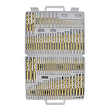 ▶ Juego de Brocas de titanio para brocas de metal SAE estándar de 1/16-1/2 pulgadas, A-Z, 1-60 tamaños, 115 piezas