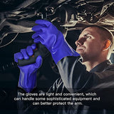 ▶ Guantes resistentes a los productos químicos  guantes industriales cortos de 28 cm de largo, revestimiento de PVC , guantes resistentes al agua reutilizables