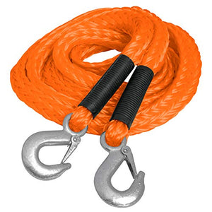Truper CREM-7/8X45, Cuerda para remolque con ganchos, 7/8" x 4.5m
