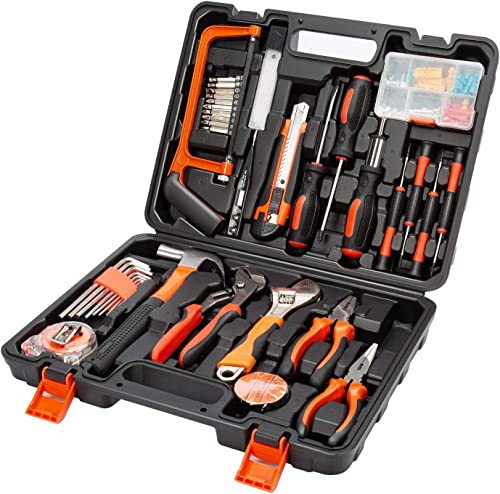Juego de herramientas 100 en 1,AVEDISANTE kit de herramientas,Caja de herramientas portátil 100 piezas,máquina herramienta para reparación diaria,perfecta para el hogar y la oficina