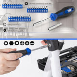 ▶ Juego de herramientas de reparación para el hogar, 160 piezas, kit general de herramientas de mano para el hogar con caja de herramientas para casa, cochera, recámara universitario y oficina