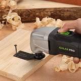 ▶LIJADORA GALAX PRO 1.5A Herramienta oscilante múltiple, ángulo oscilante de 3 grados con 3 hojas de sierra, 1 placa de lijado a semicírculo, 6 piezas de papel de lija.