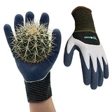 ▶ Guantes de jardinería  para mujer, guantes de trabajo impermeables con revestimiento de nitrilo para flores, plantas de jardinería, excavación de verduras, plantación, deshierba, siembra y trasplante
