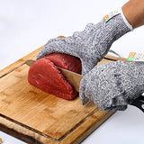▶ Guantes de Trabajo Anticorte  Guantes de cocina de seguridad de nivel 5 para corte de carne, tallado de madera, despiece, tallado GL02 S