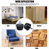 💢Hilitchi - Almohadillas de goma redondas negras con tornillos a juego con arandela de acero inoxidable integrada para tabla de cortar, amplificadores, mesas de escritorio, sofás (kit surtido)