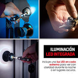 Redlemon Llavero Organizador Inteligente Smartkey Ninja con 2 Luces LED, Destapador y Gancho en Forma de S, Acomoda hasta 25 Llaves Planas