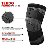 ▶ Rodilleras profesionales para el trabajo de Compresión Rodillera Deportiva Elastica Ajustable con Tensión de la Banda Rodilla de Soporte para Correr, Gym, Basquetbol, Voleibol, Bicicleta Montaña y Actividades Deportivas (2 Piezas) (XX-Large)