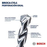 ▶ BOSCH Juego de Brocas  CYL-1 | 8pz
