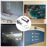 🔩 Juvielich - Tornillos separadores para letreros (8 unidades), 1/2 pulgadas Diámetro x 2,5 cm. L) Tornillos publicitarios de acero inoxidable para soportes de pared, accesorios para soportes de letreros, clavo acrílico de vidrio, plateado