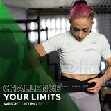 ▶ Cinturón de protección Lumbar para Levantamiento de Pesas, Soporte Lumbar, Ideal para Sentadillas, Peso Muerto, Zancadas, Cinturón Personalizable con Espacio para Parches, 3 Colores, 4 Tallas (M, Verde)