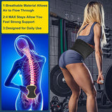 ▶ Cinturón de protección Lumbar , cinturón de protección para la cintura para aliviar el dolor, escoliosis, ciática, hernia de disco, cinturón de apoyo lumbar inferior ajustable y flexible con almohadilla extraíble (L/XL (31-38 pulgadas)